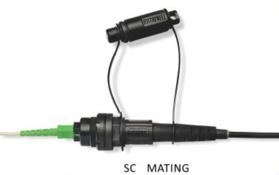 El mini conector/IP de la prenda impermeable del SC protegió los conectores de Opticial de la fibra para el cable redondo 5,0