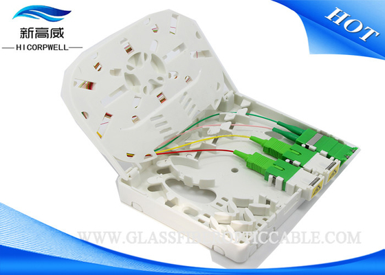 SC caja terminal de la fibra óptica del soporte de la pared de la red de la seguridad de la empresa de 2/4 corazones