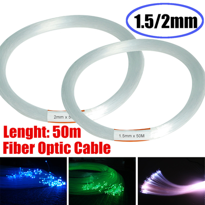 fibra óptica ligera desnuda plástica de la guía de iluminación del paquete de fibra de 0.75m m POF PMMA